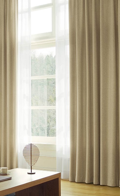 シンコールカーテン Ml 3338 自然な糸の風合を表現したシンプルナチュラルで使いやすいカーテンです カーテンショップクレール名古屋